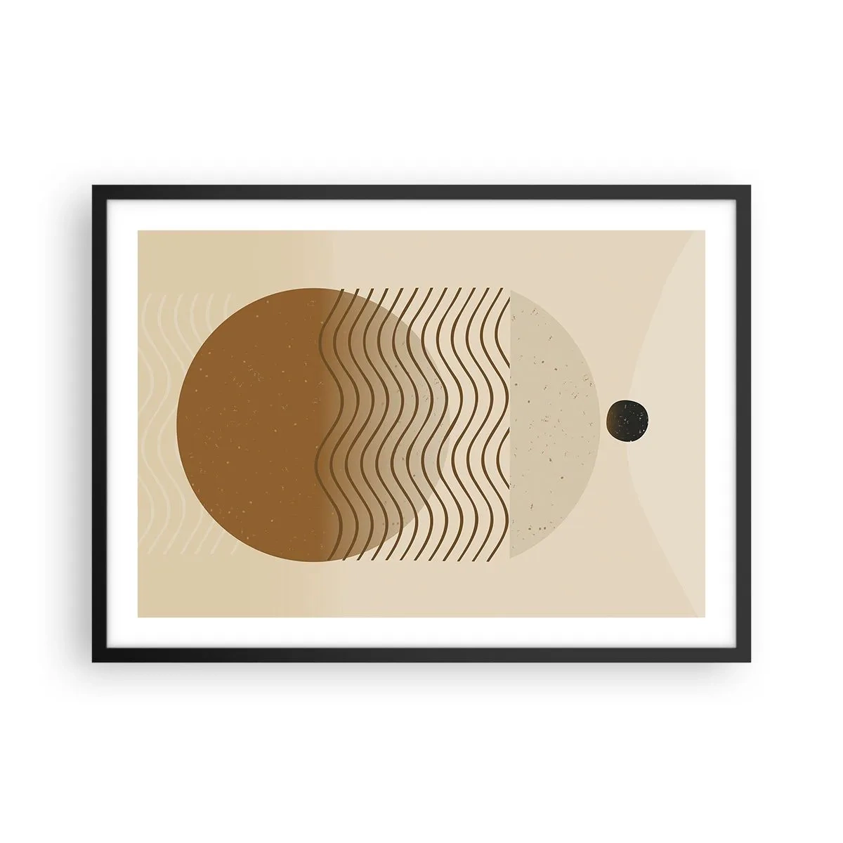 Poszter fehér keretben - A geometriai formák eredetéről - 70x50 cm