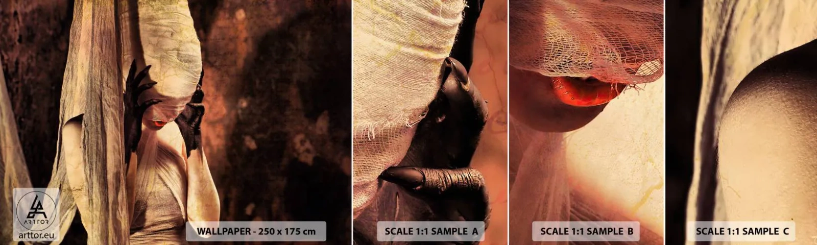 Fotótapéta Minta Standard Eco - A jó és a rossz között - Színház, Darab, Férfi - 100x30 cm