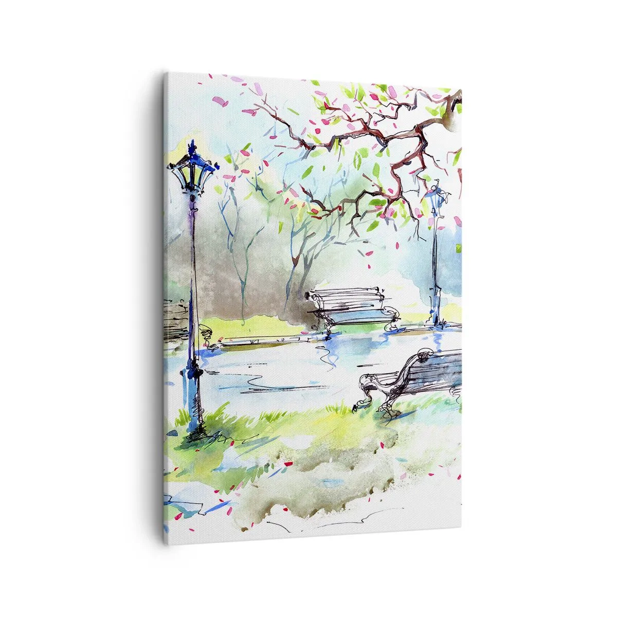 Vászonkép - A park csendjének varázsa - 50x70 cm
