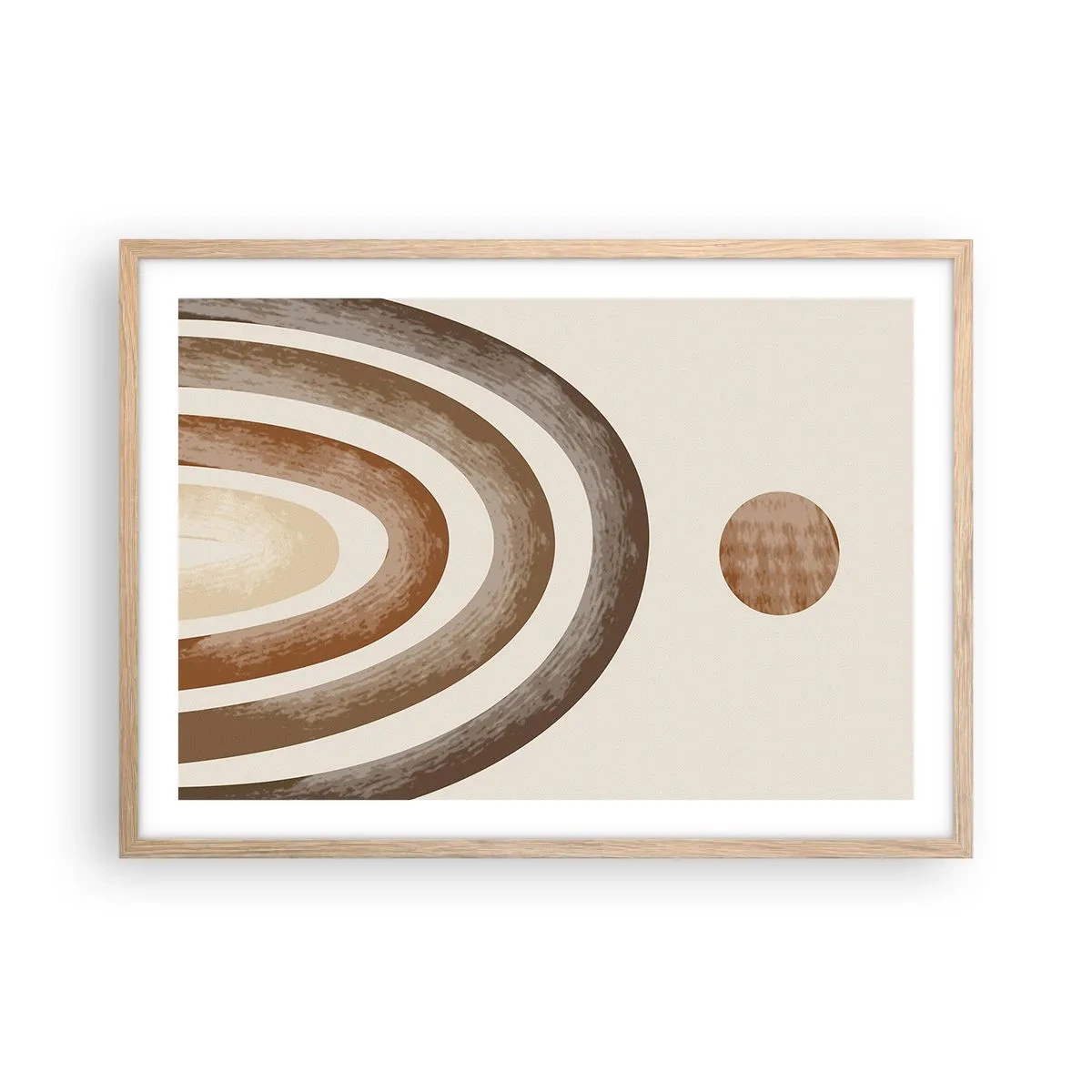 Poszter világos tölgy keretben - Egy messzi-messzi galaxisban - 70x50 cm