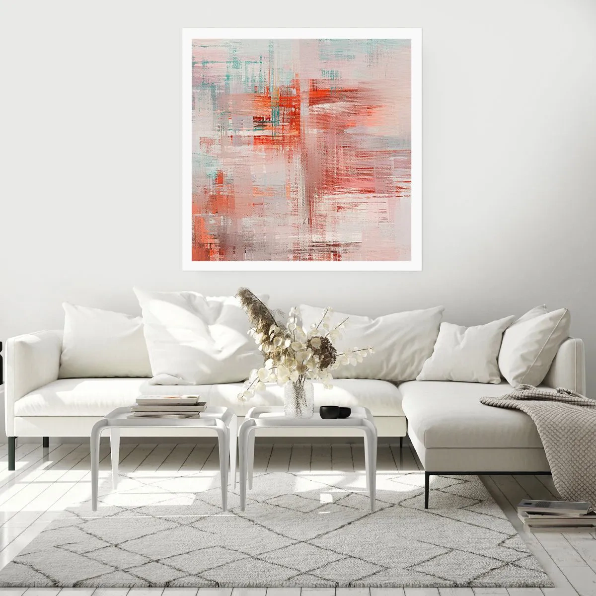 Poszter - Ködös. De rózsaszín - 60x60 cm