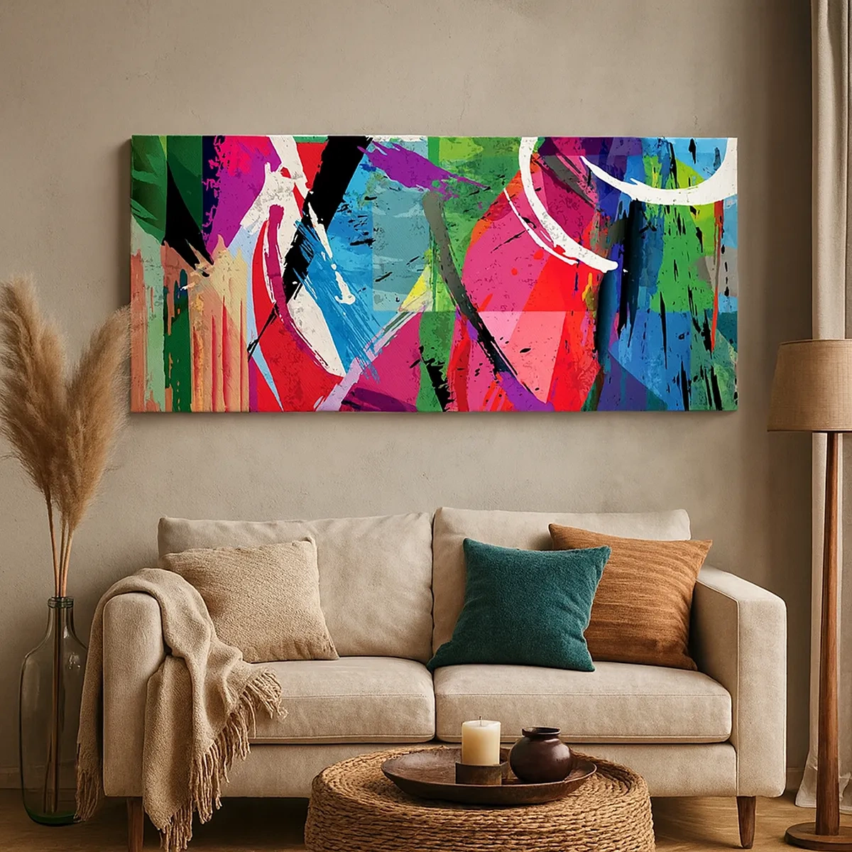 Vászonkép - Gyorsan, élénken és ugrálva - 30x30 cm