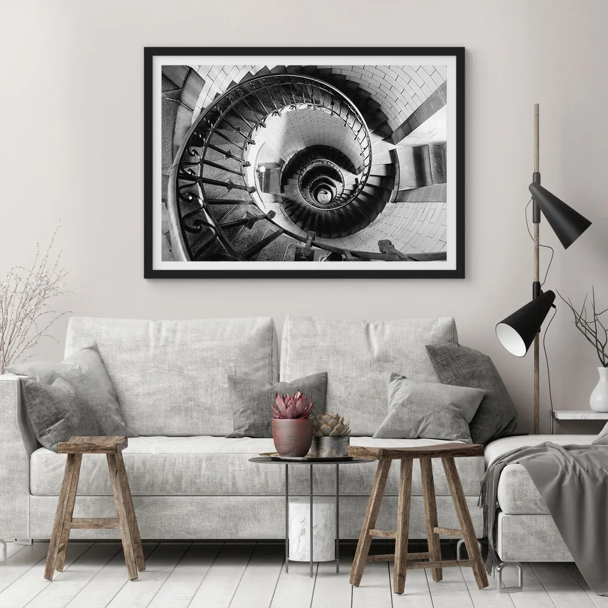 Poszter fehér keretben - Feljebb es feljebb - 91x61 cm
