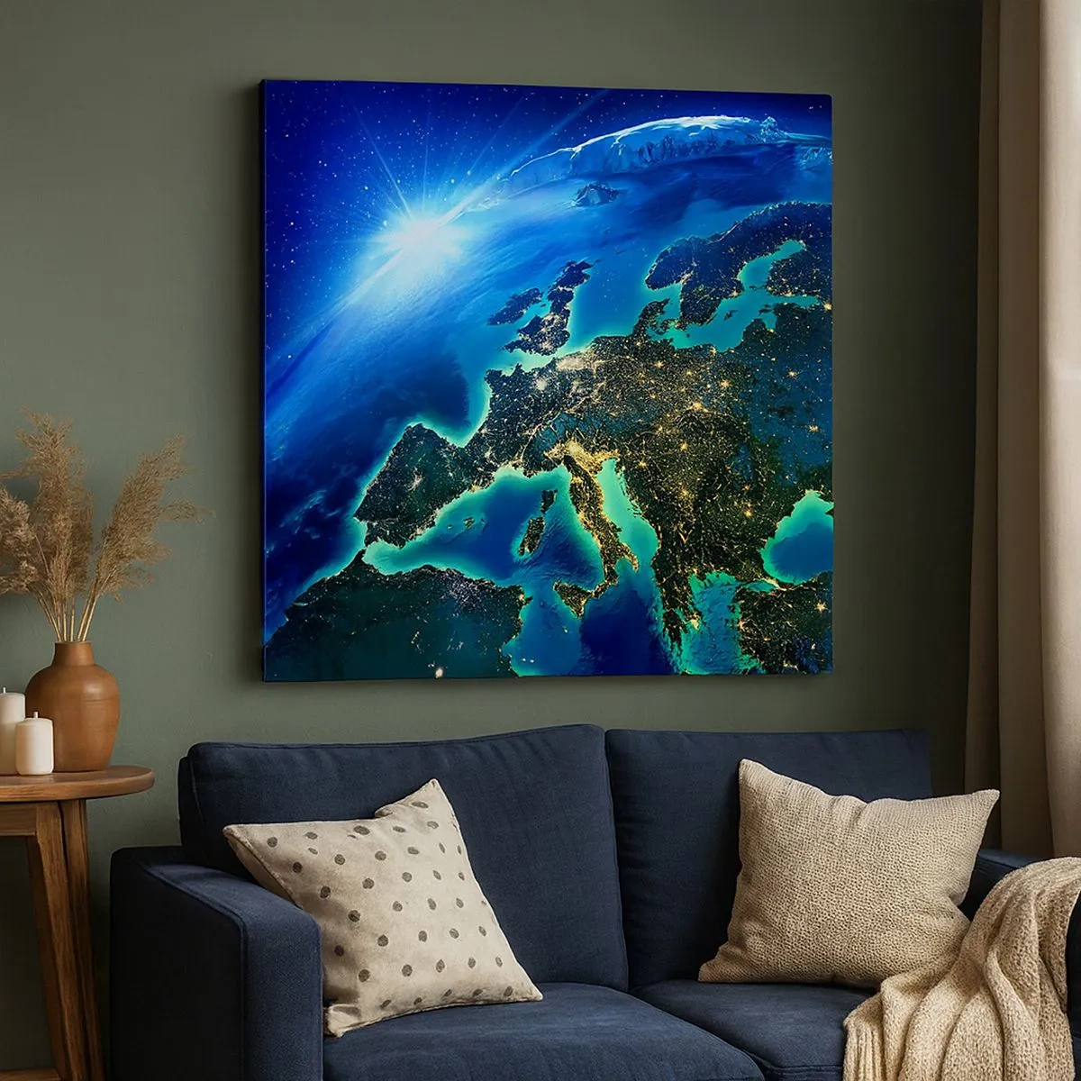 Vászonkép - Ragyogó Európa - 30x30 cm
