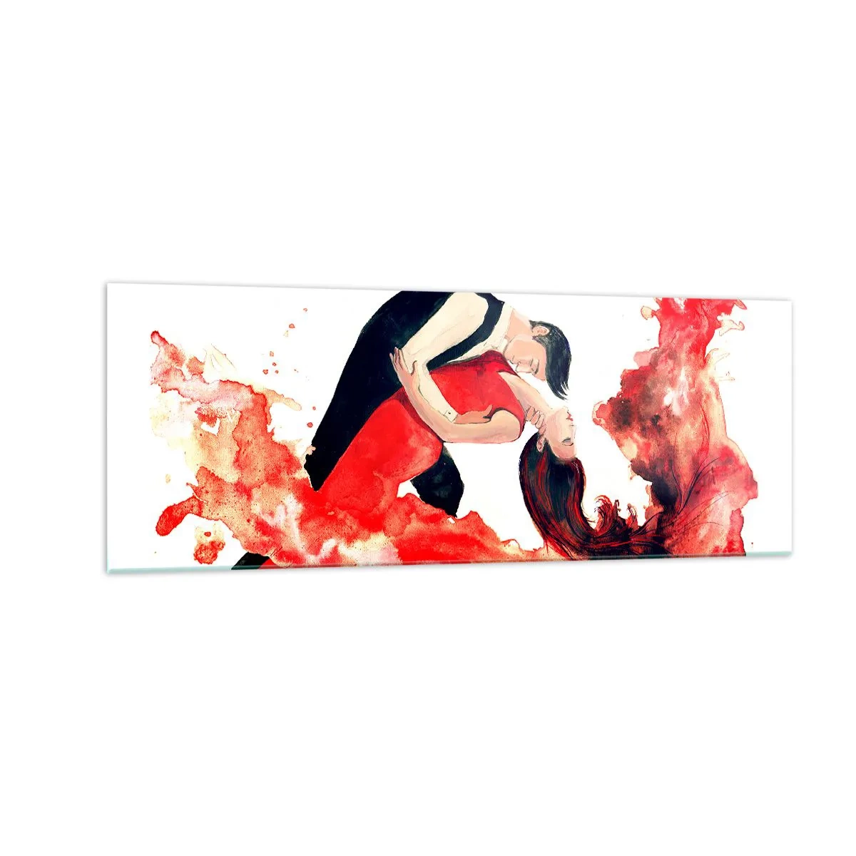Üveg kép - Tango – érzéki hullám - 140x50 cm
