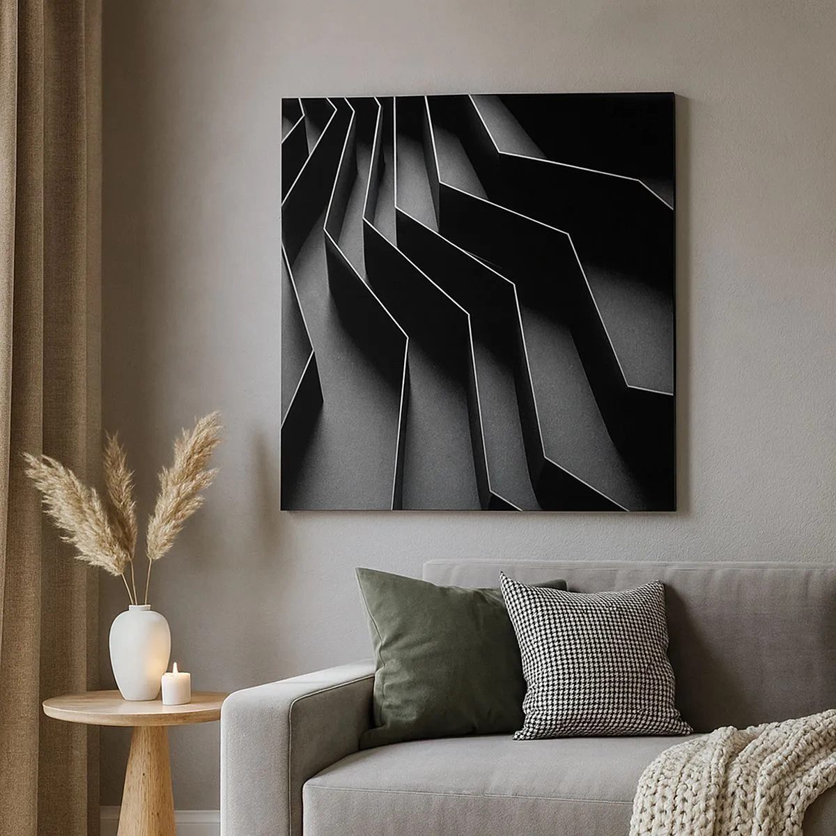 Vászonkép - Térbeli rend - 30x30 cm