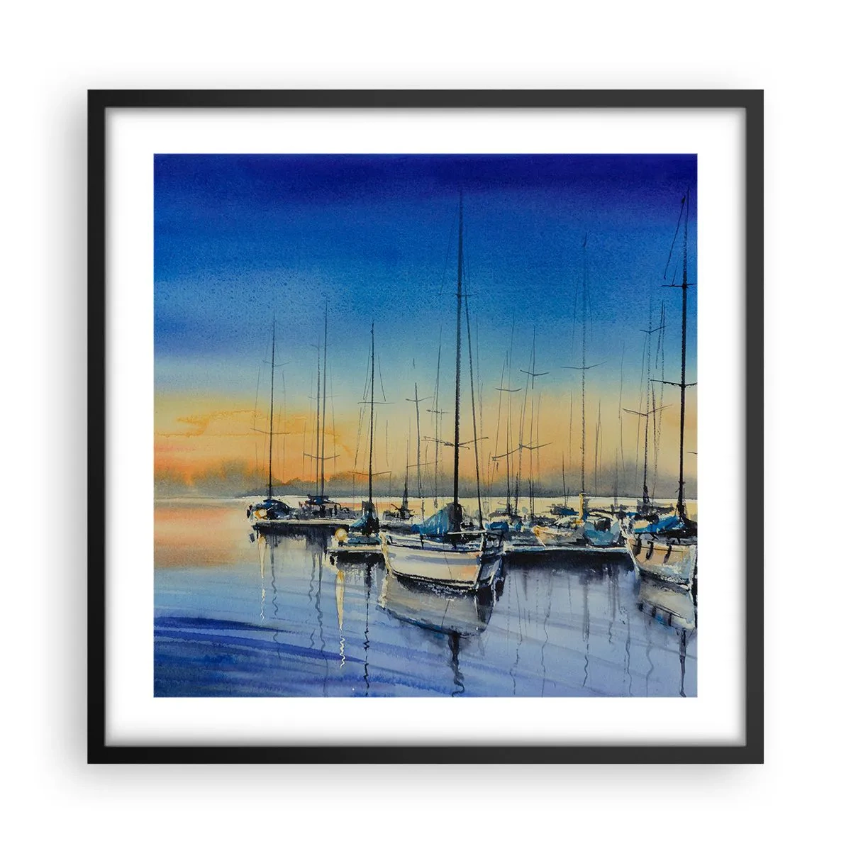 Poszter fehér keretben - Egy szép nap vége - 50x50 cm