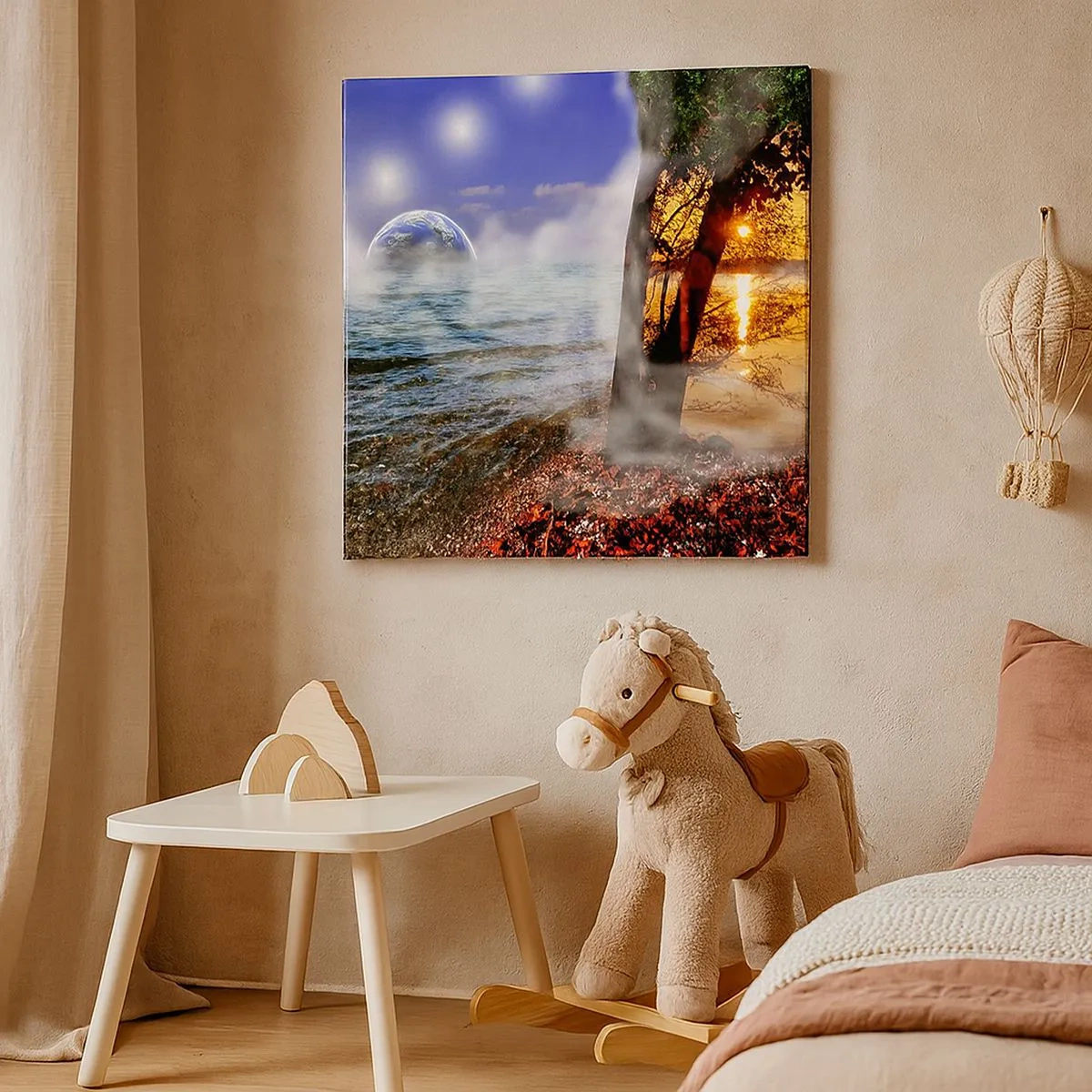 Vászonkép - Szürreális táj - a természet egysége - 30x30 cm