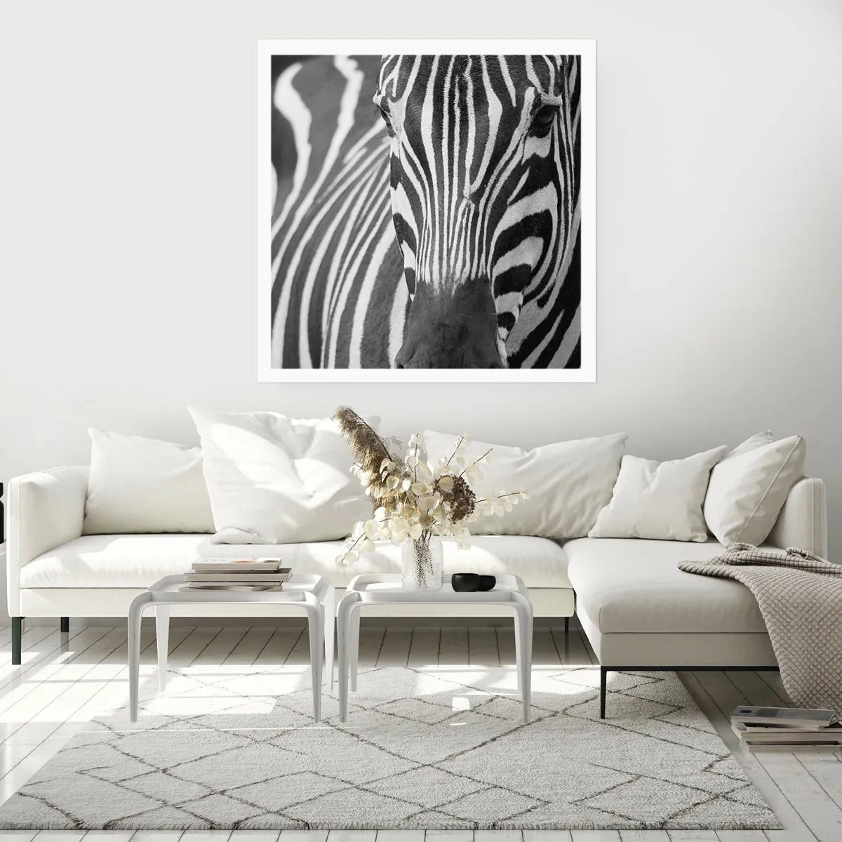 Poszter - A világ fekete-fehér - 60x60 cm