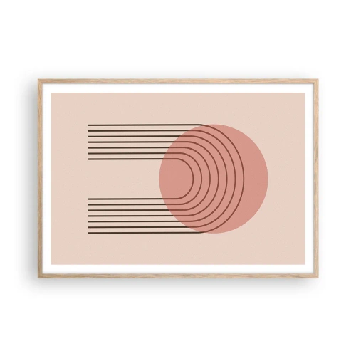 Poszter világos tölgy keretben - Ellenállhatatlan vonzalom - 100x70 cm