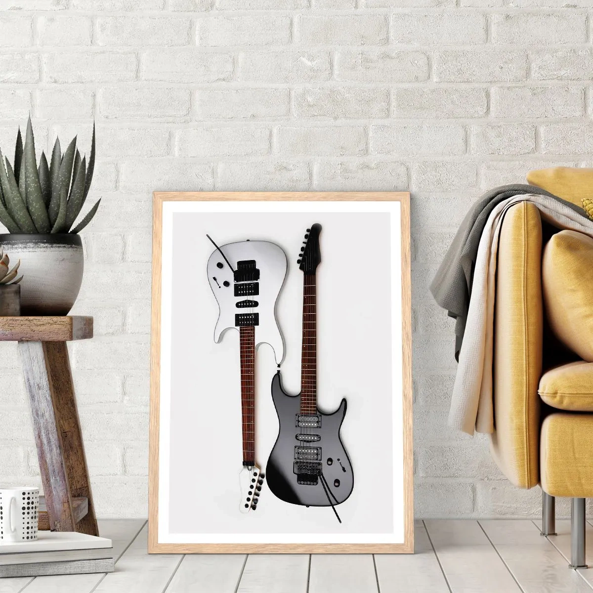 Poszter világos tölgy keretben - A formák harmóniája - 61x91 cm