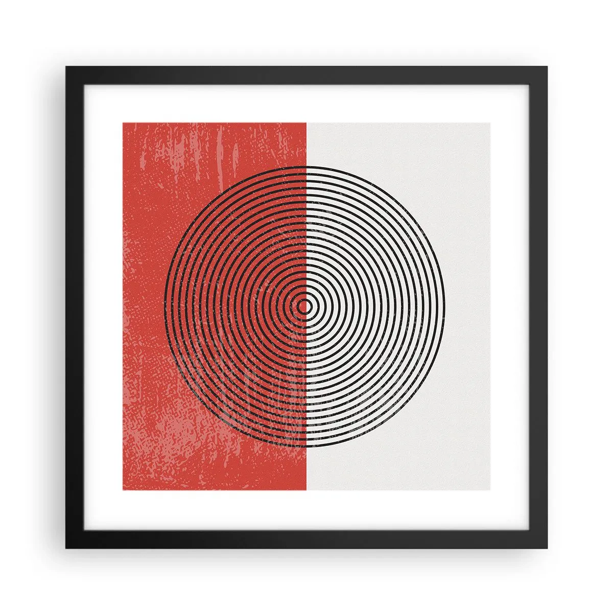 Poszter fehér keretben - Pont a célba - 40x40 cm