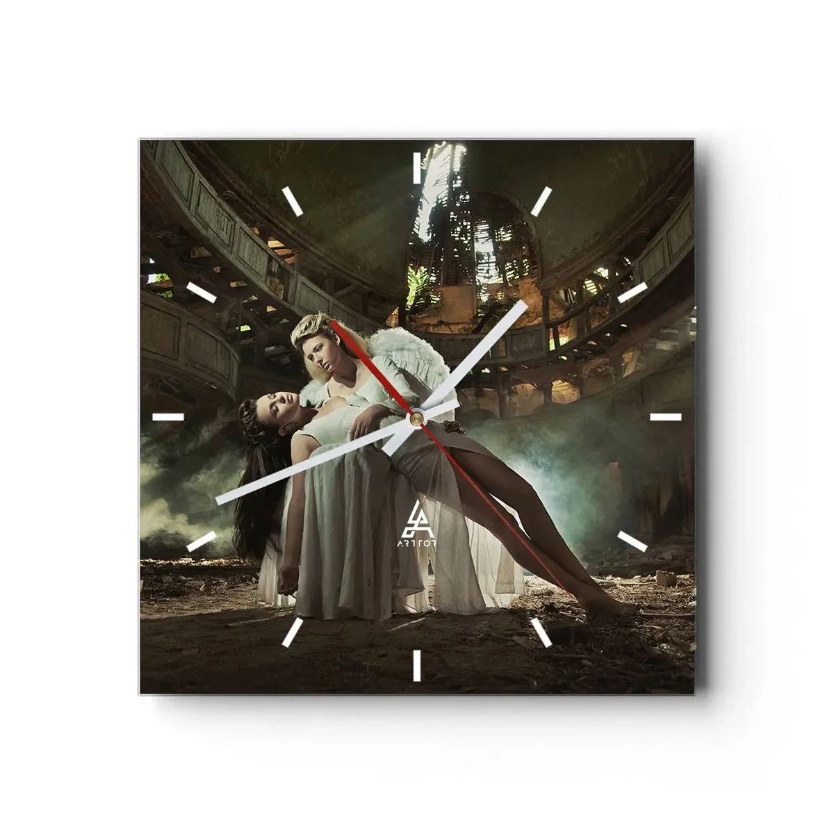 Falióra, Óra - A régi színház szelleme - 30x30 cm