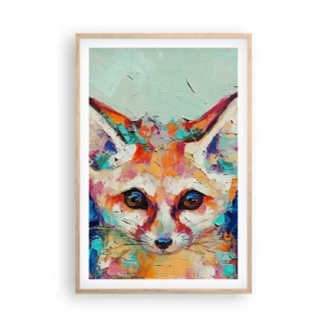 Poszter világos tölgy keretben - Készen álltok rám? - 61x91 cm