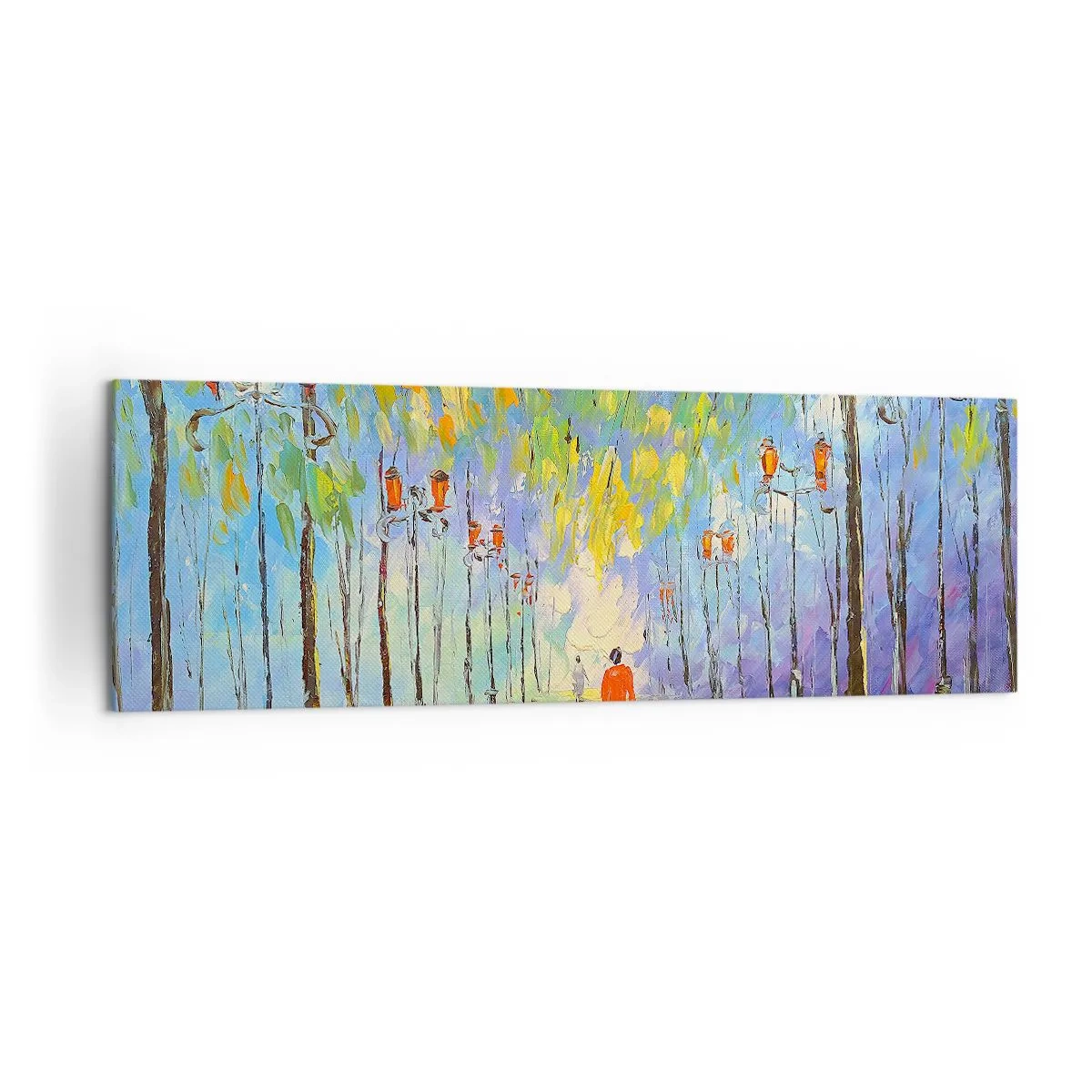 Vászonkép - Eső éjszakai dala - 160x50 cm