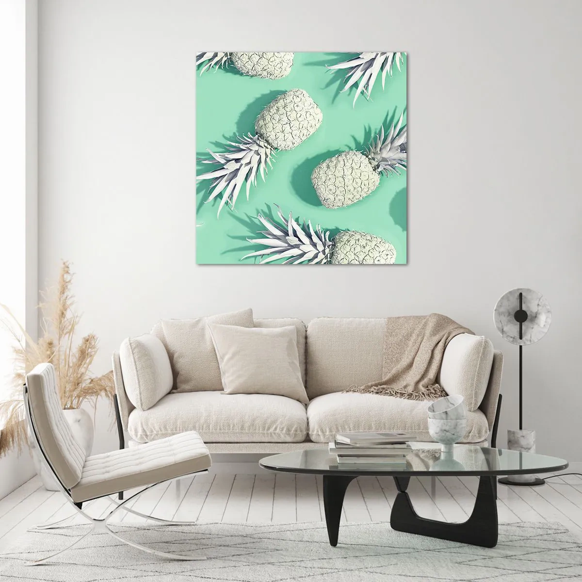 Üveg kép - jól megy a mentával - 40x40 cm