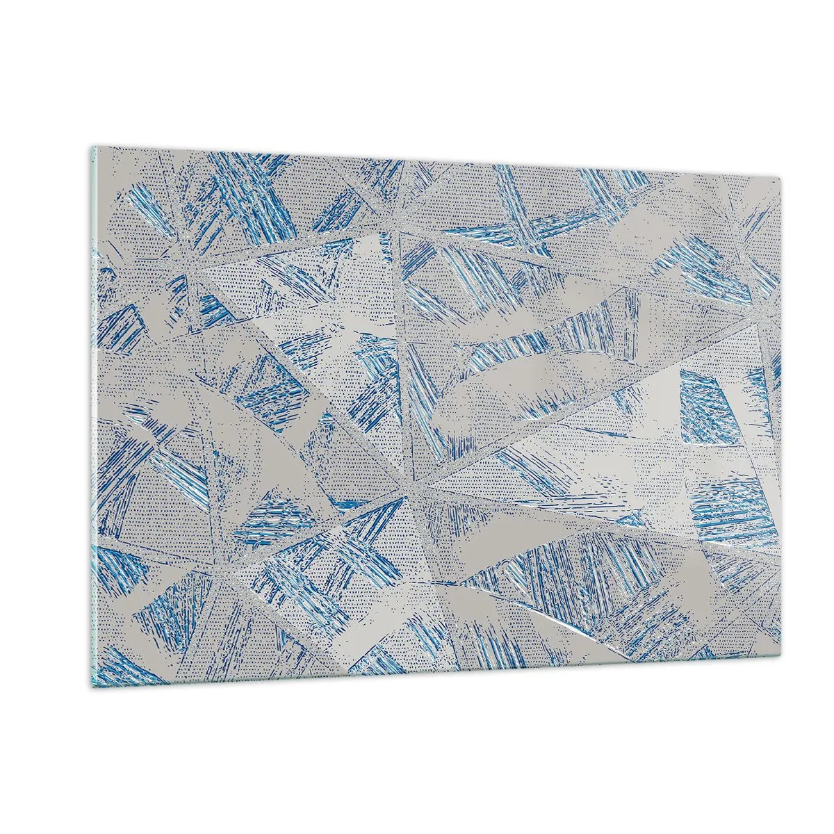 Üveg kép - A szürkéskék labirintusban - 120x80 cm