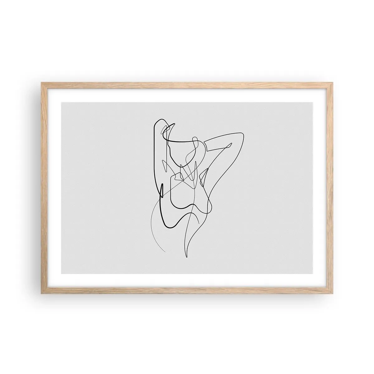 Poszter világos tölgy keretben - Milyen vagy igazán…. - 70x50 cm