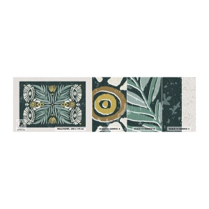 Fotótapéta Minta Öntapadós Deluxe Sticker - Mint egy népi kivágás - Boho, Minta, Növénytan - 100x30 cm