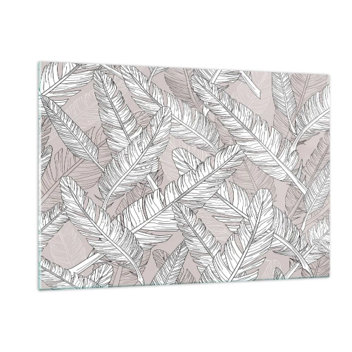 Üveg kép - Tollas kavarodás - 120x80 cm