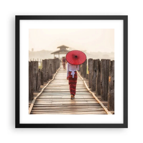 Poszter fehér keretben - A régi hídon - 40x40 cm