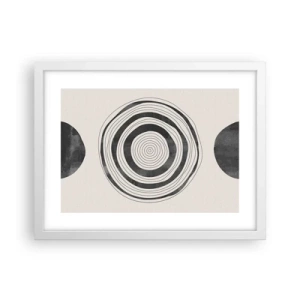 Poszter fekete keretben - Az a fontos, ami a kettő között van. - 40x30 cm