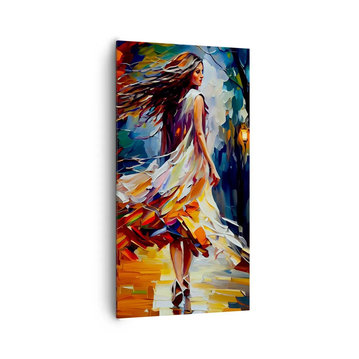 Vászonkép - Őszi lány - 65x120 cm