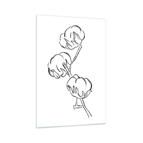 Üveg kép - Pamut pehely - 70x100 cm