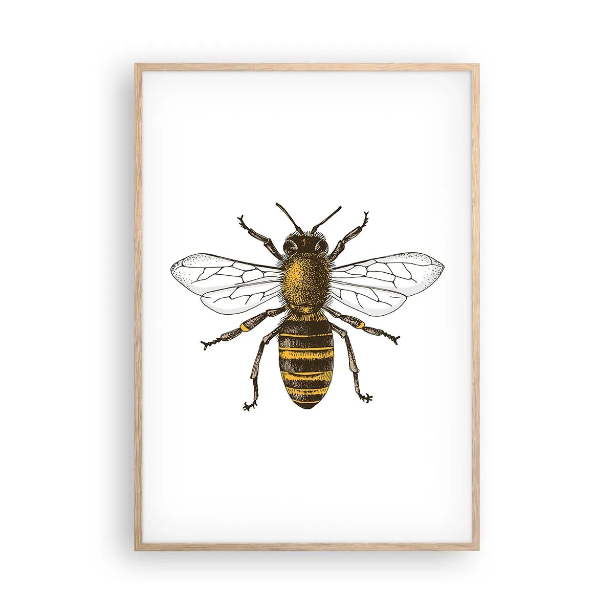 Poszter világos tölgy keretben - Gyönyörű és jó - 70x100 cm