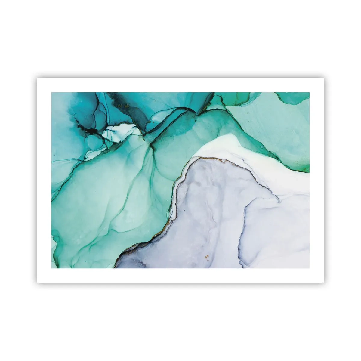 Poszter - Tanulmány türkizben - 70x50 cm