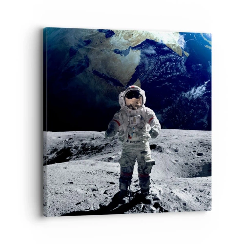 Vászonkép - Üdvözlet a Holdról - 30x30 cm