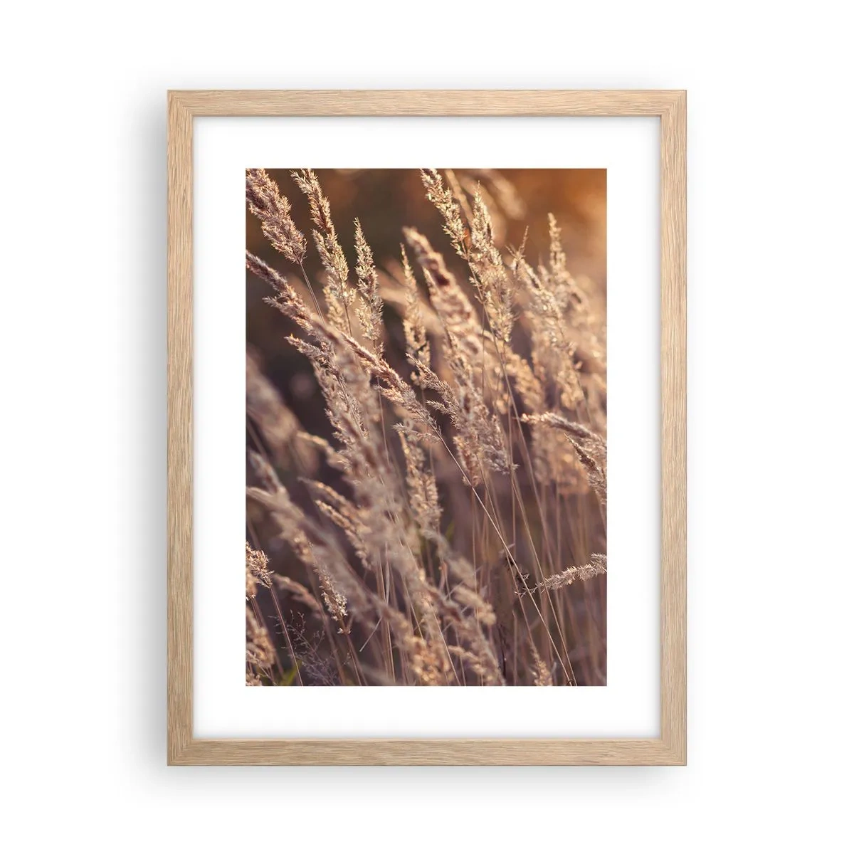 Poszter világos tölgy keretben - Készen az ősz fogadására - 30x40 cm