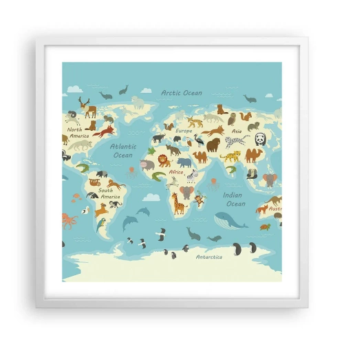 Poszter fekete keretben - Jó szomszédok - 50x50 cm