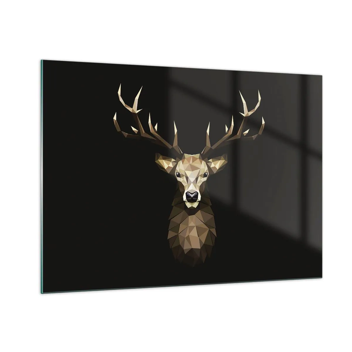 Üveg kép - Kubista szarvas - 100x70 cm