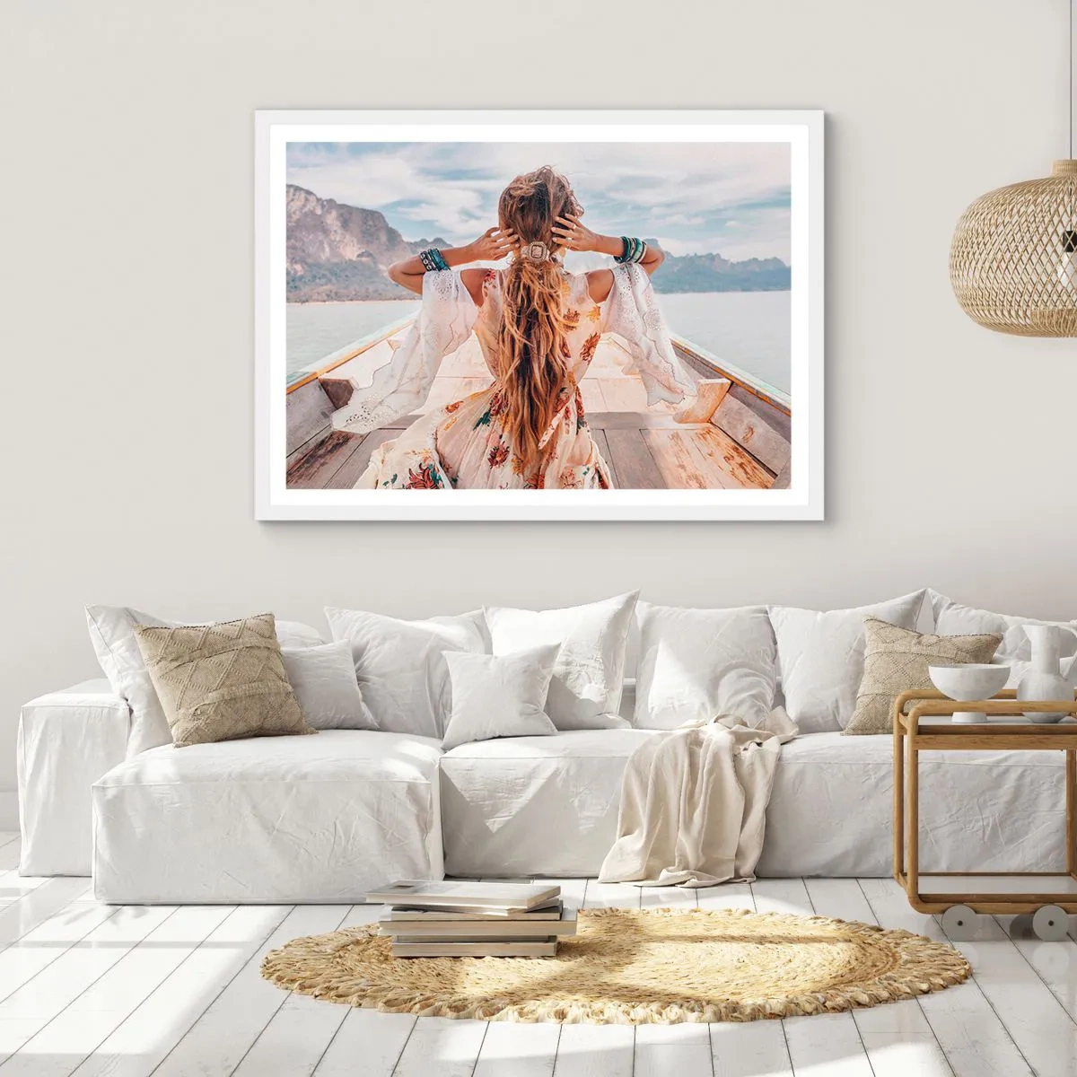 Poszter fekete keretben - Az út a boldogság felé  - 100x70 cm