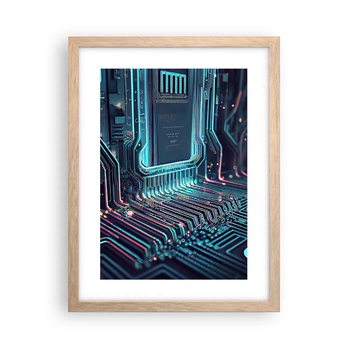 Poszter világos tölgy keretben - Úgy gondolom... - 30x40 cm