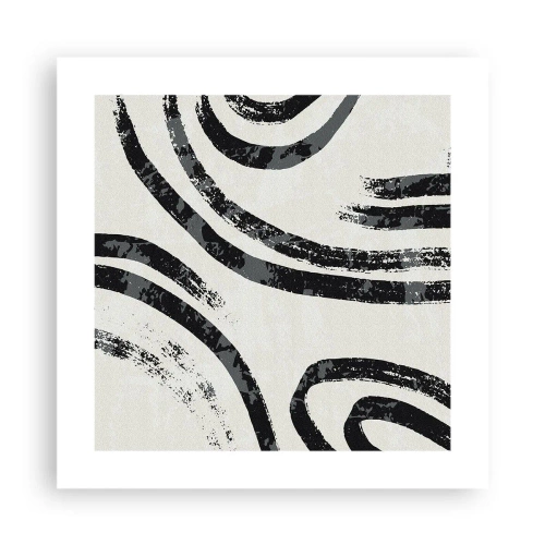 Poszter - Félig megállt - 40x40 cm