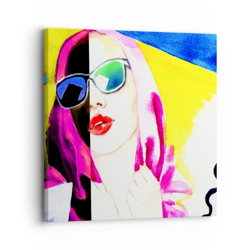 Vászonkép - Nem vagyok fehér és nem vagyok fekete - 30x30 cm