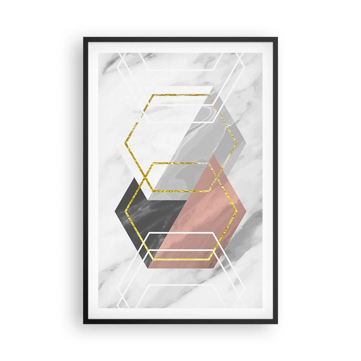 Poszter fehér keretben - Lánc kompozíciója - 61x91 cm