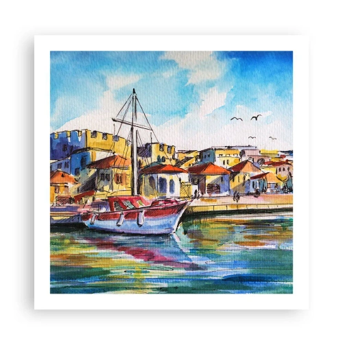 Poszter - Szivárványos délután - 60x60 cm