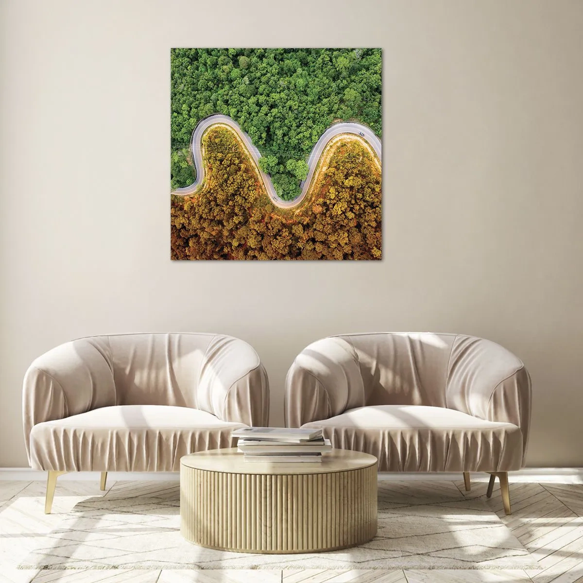 Üveg kép - Határok és áttörések - 70x70 cm