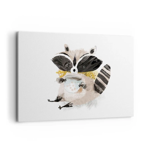 Vászonkép - A barátom a mosómedve - 120x80 cm