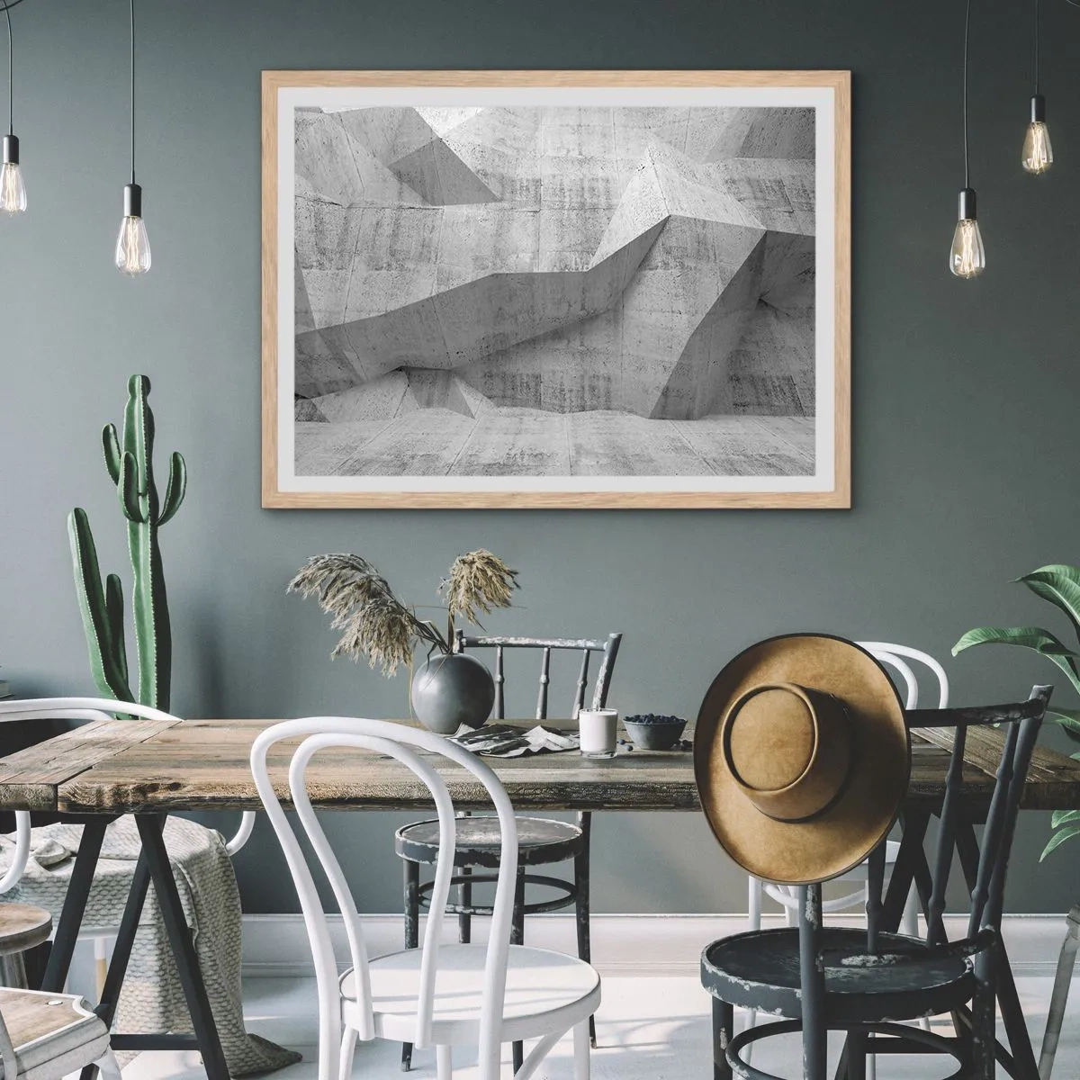 Poszter világos tölgy keretben - Igazi kihívás - 40x30 cm