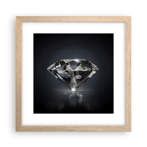 Poszter világos tölgy keretben - Best girls friend - 30x30 cm