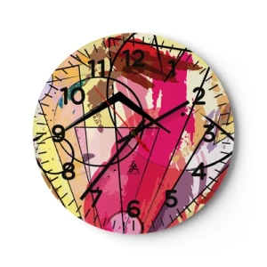 Falióra, Óra - Robbanás - 40x40 cm