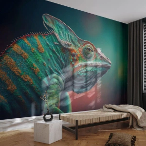 Öntapadós Fotótapéta Deluxe Sticker - Látsz engem? Nem jó... - Kaméleon, Állatok, Hüllő - 100x70 cm