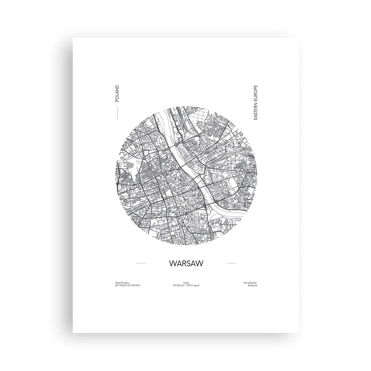 Poszter - Varsó anatómiája - 30x40 cm