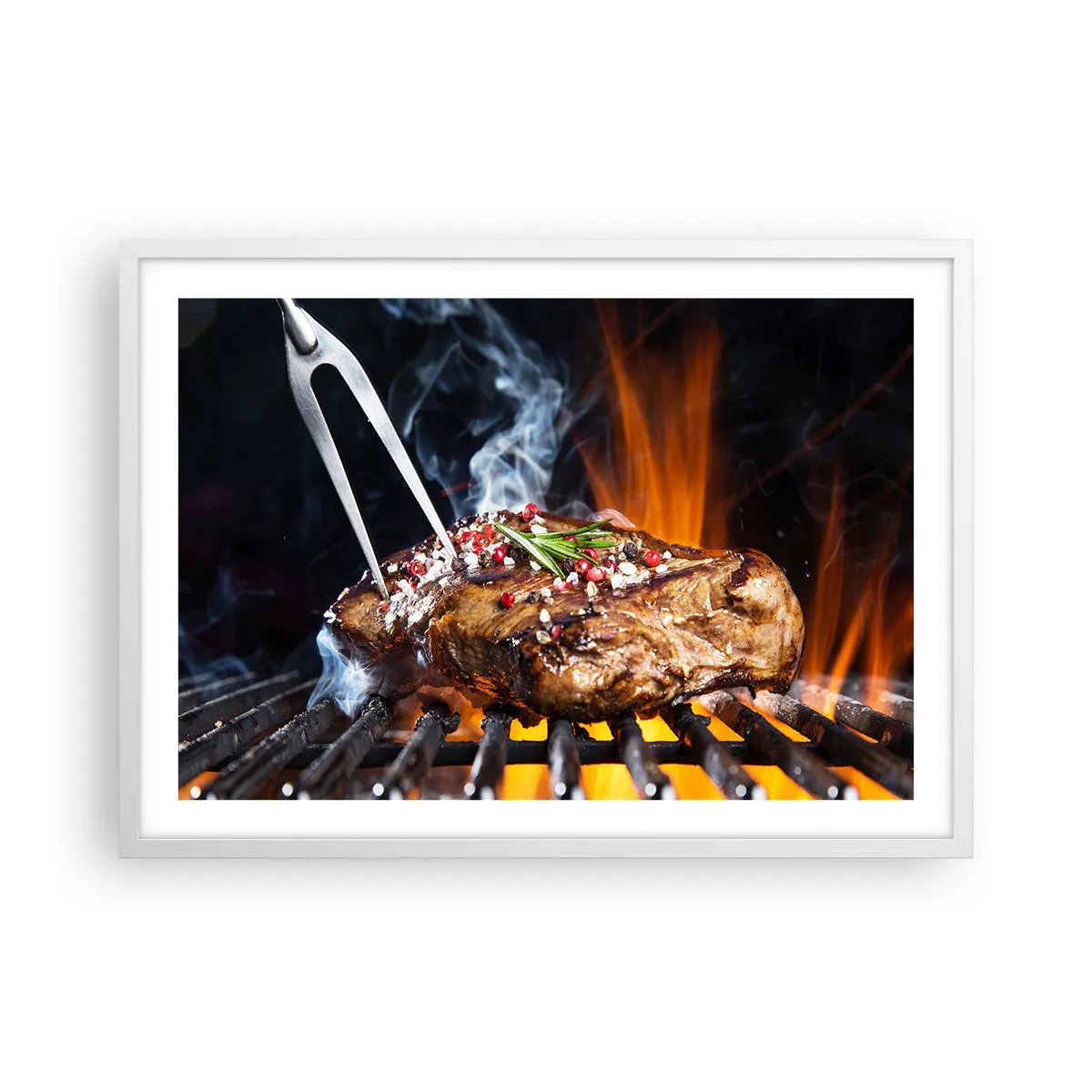 Poszter fekete keretben - Lédús és illatos - 70x50 cm