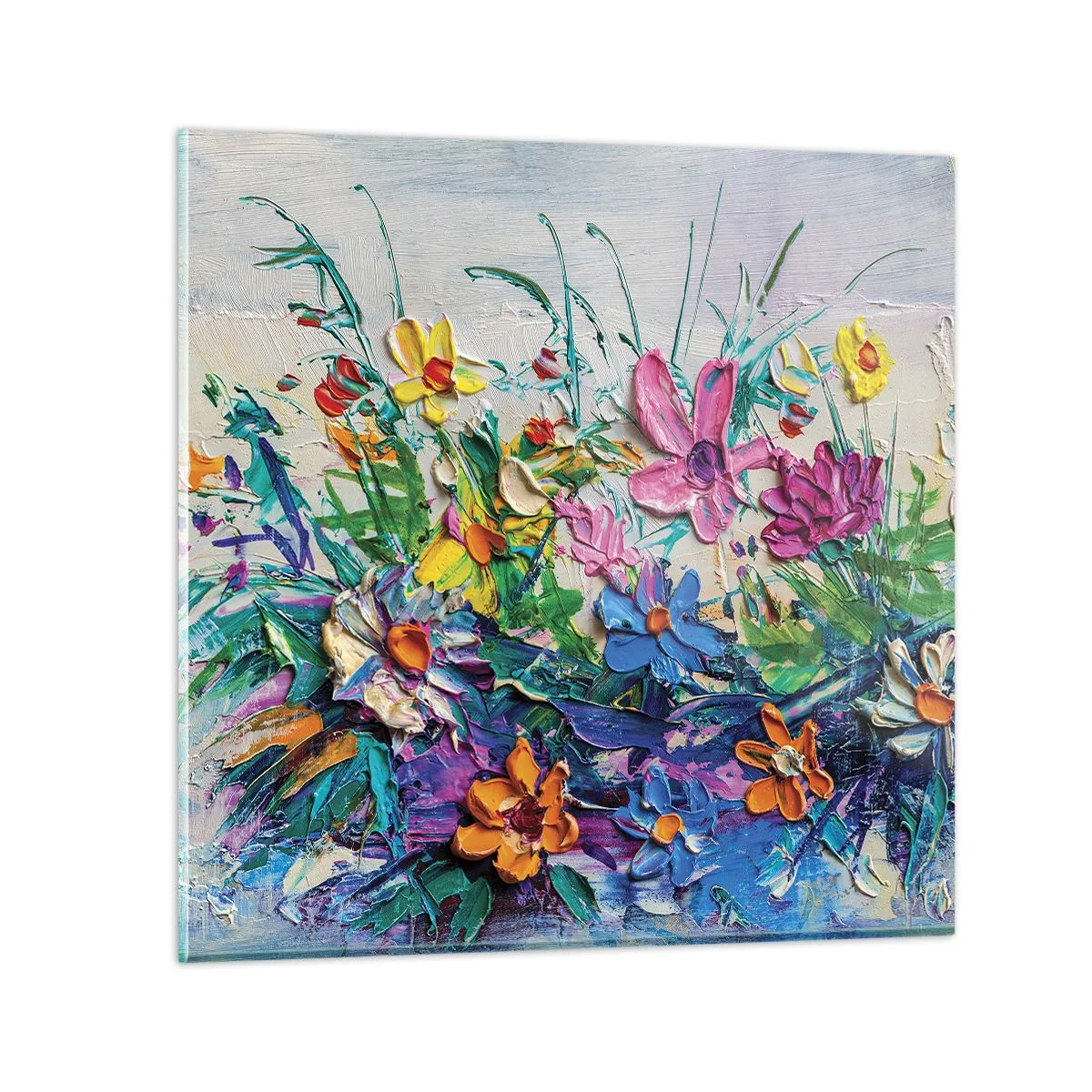 Üveg kép - Egyáltalán nem csendélet - 30x30 cm