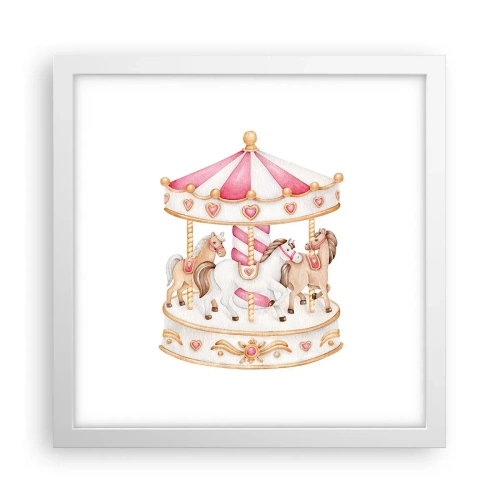 Poszter fekete keretben - A gyermekkor édes világa - 30x30 cm